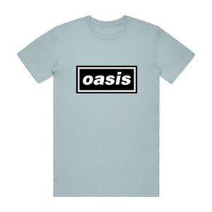 Oasis Unisex Adult Decca T-Shirt / Light Blue